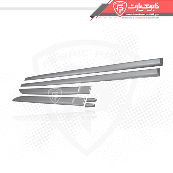 زه پلاستیکی روی درب پراید 132 کامل نقره ای - Image 2