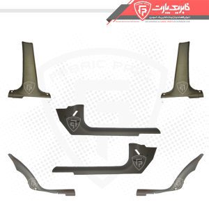 قاب ستون 6 تکه سمند پایین کرم