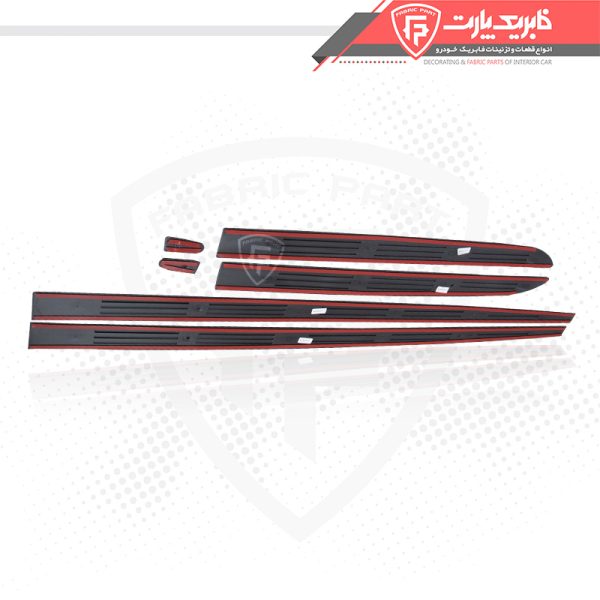 زه پلاستیکی روی درب پراید 132 کامل خاکستری - Image 2