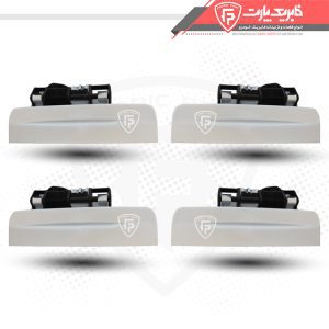 دست کامل دستگیره درب بازکن بیرونی سمند سورن سفید