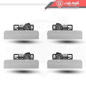 مجموعه دستگیره درب بازکن بیرونی سمند سورن خام - دست کامل