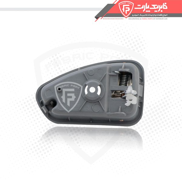 مجموعه دستگیره درب بازکن پراید X100 طوسی با زبانه آبکاری چپ - Image 3