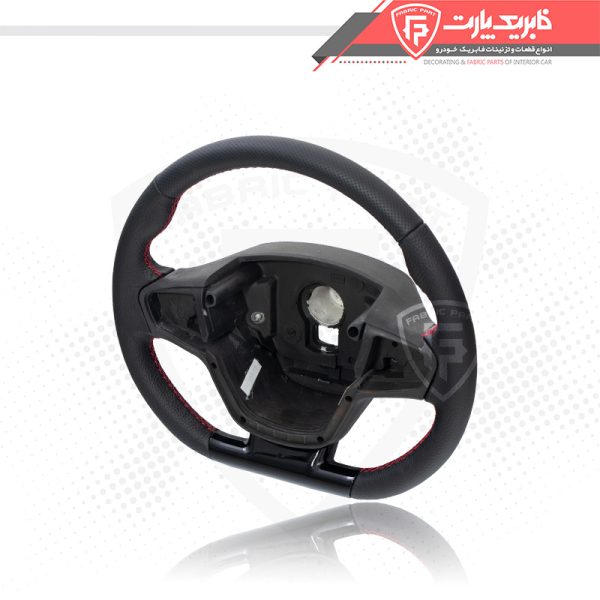 غربیلک فرمان دنا پلاس توربو طرح D دوخت قرمز - Image 3