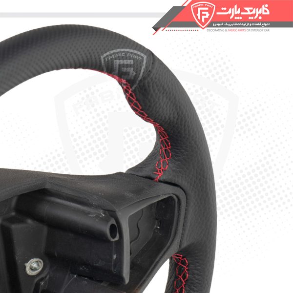 غربیلک فرمان دنا پلاس توربو طرح D دوخت قرمز - Image 4