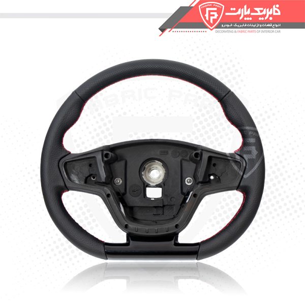 غربیلک فرمان دنا پلاس توربو طرح D دوخت قرمز - Image 5