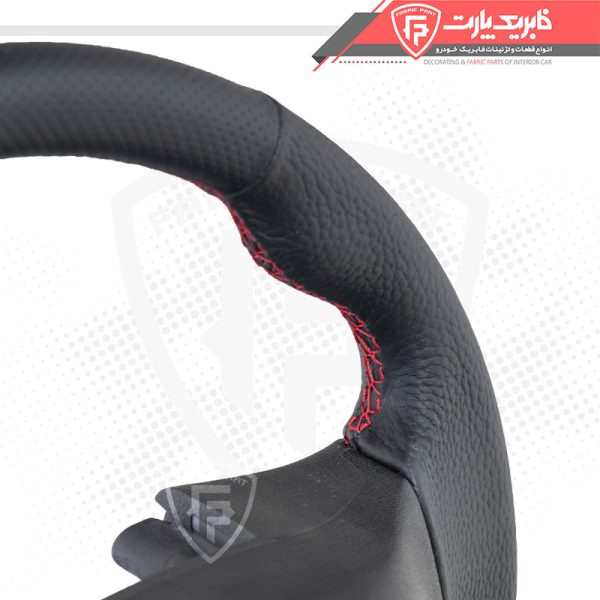 غربیلک فرمان دنا پلاس توربو طرح D دوخت قرمز - Image 6