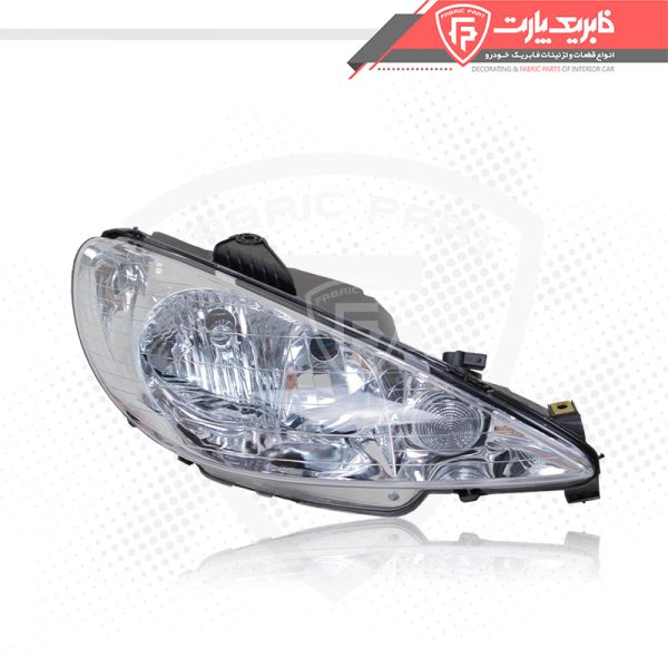 چراغ جلو راست پژو 206 کریستال +A - Image 2