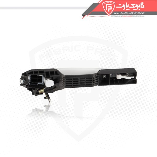 مجموعه دستگیره درب بازکن بیرونی دنا عقب چپ سفید - Image 2