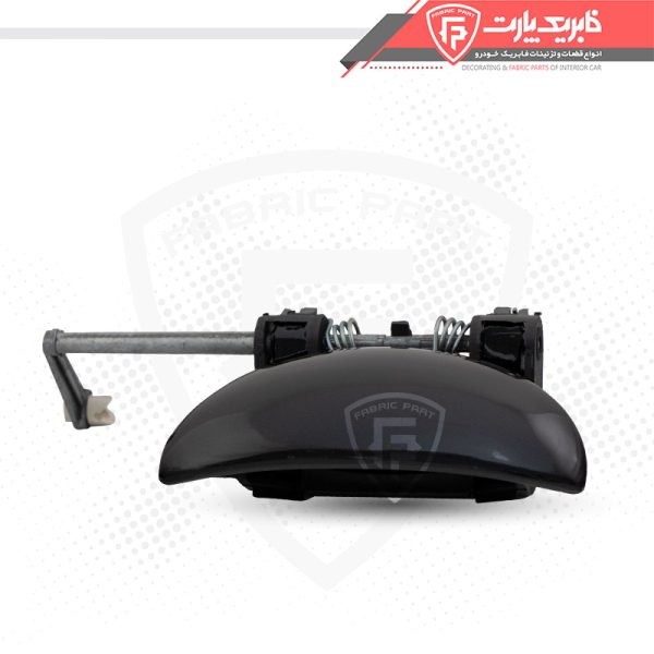 مجموعه دستگیره درب بازکن بیرونی پژو 207 رنگی - جلو راست مشکی - Image 2