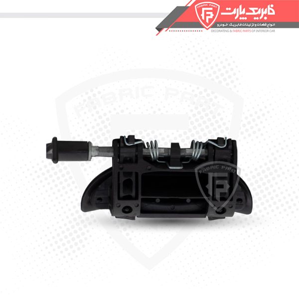 مجموعه دستگیره درب بازکن بیرونی پژو 207 رنگی - عقب چپ مشکی - Image 2