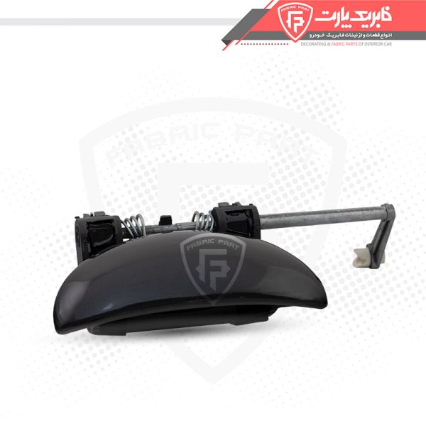 مجموعه دستگیره درب بازکن بیرونی پژو 207 رنگی - جلو چپ مشکی - Image 2