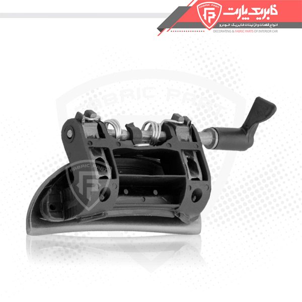 مجموعه دستگیره درب بازکن بیرونی پژو 207 رنگی - عقب راست نقره ای - Image 2
