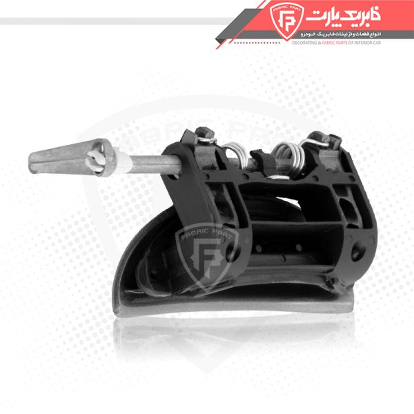 مجموعه دستگیره درب بازکن بیرونی پژو 207 رنگی - جلو چپ نقره ای - Image 2