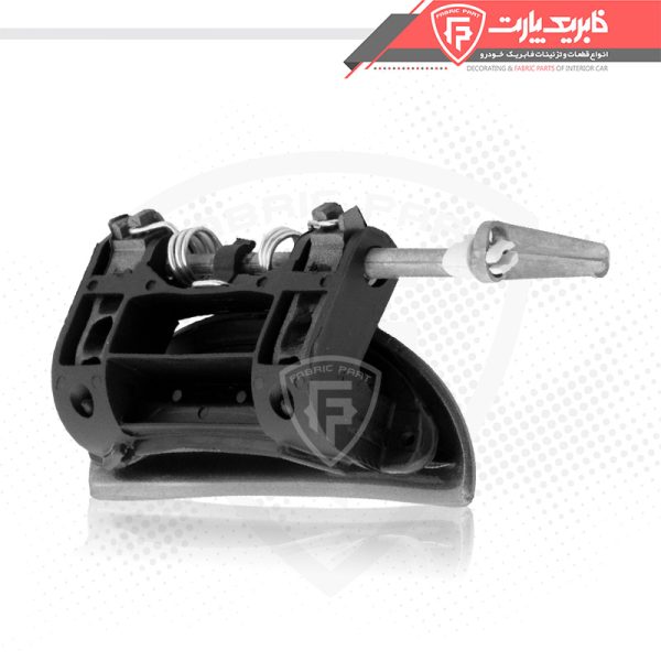 مجموعه دستگیره درب بازکن بیرونی پژو 207 رنگی - جلو راست نقره ای - Image 2
