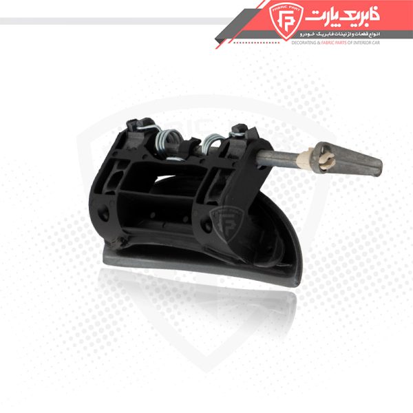 مجموعه دستگیره درب بازکن بیرونی پژو 207 خاکستری_ دست کامل - Image 2
