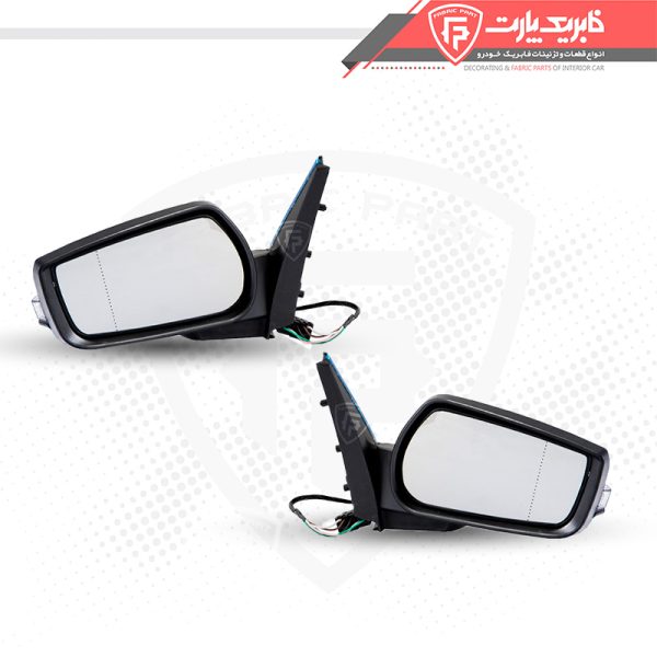 آینه پژو پارس برقی راهنما دار سوکت قدیم FP_ دست کامل