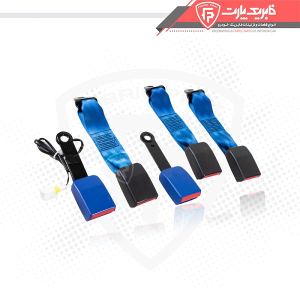 کمربند ایمنی پژو 206 آبی کاربنی (ست کامل) - Image 3