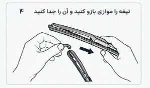 موازی باز کردن تیغه
