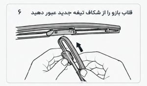 عبور قلاب تیغه
